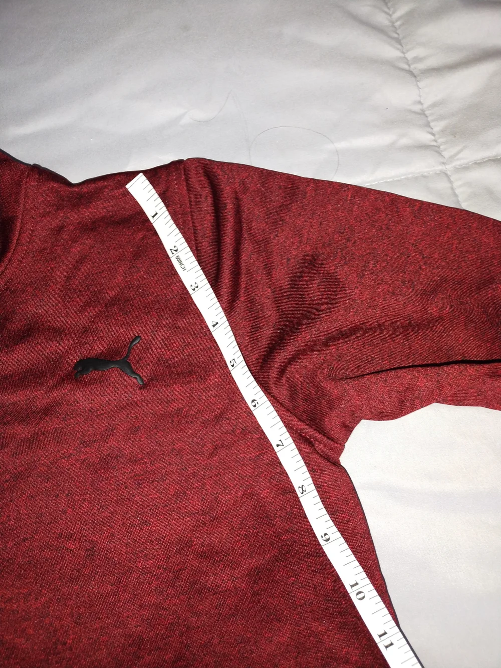 Puma Maroon Red Hooded Pullover Sweatshirt